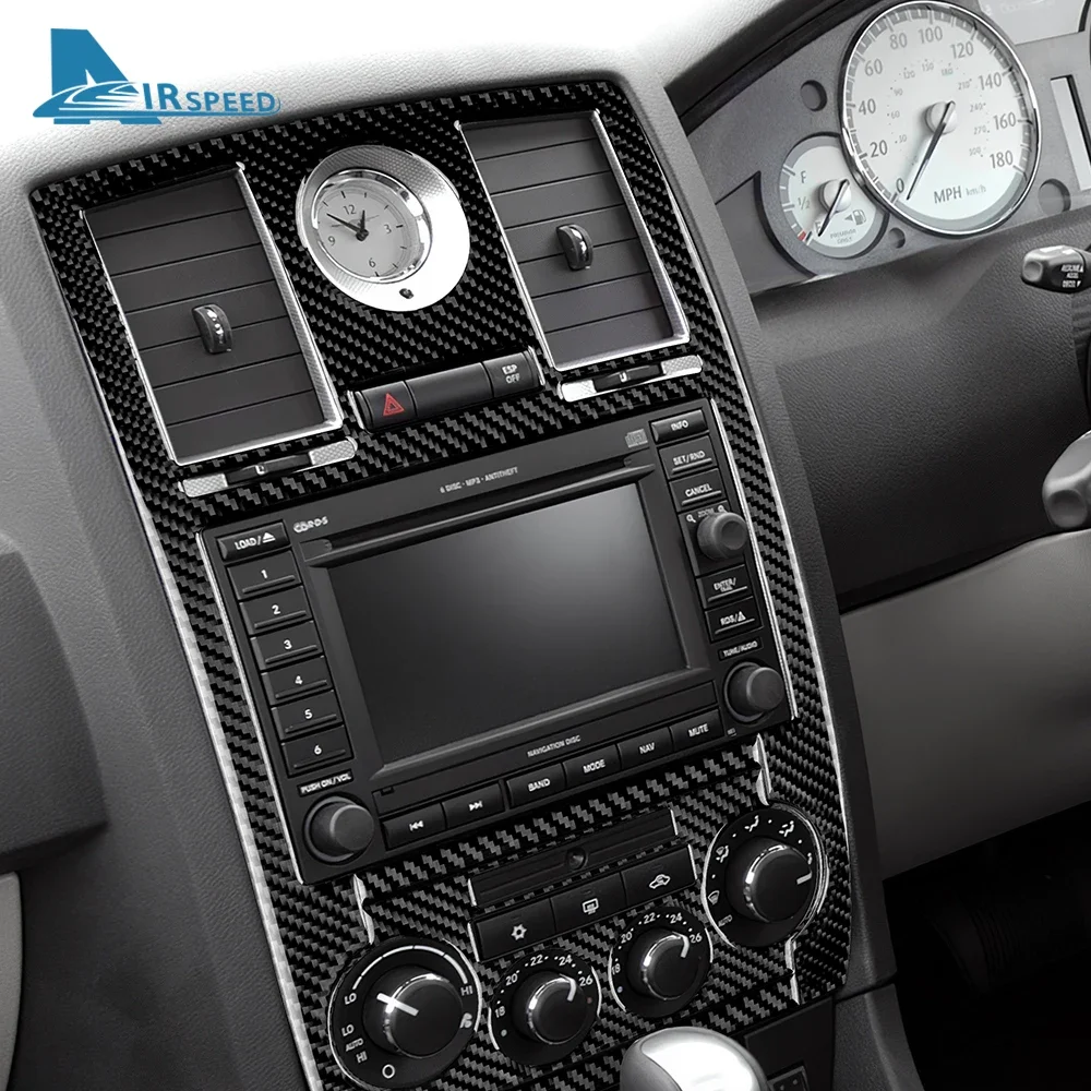 

Real Soft Carbon Fiber Sticker for Chrysler 300 300C 2005 2006 2007 LHD RHD Car Central Air Vent Trim Panel Interior Accessories