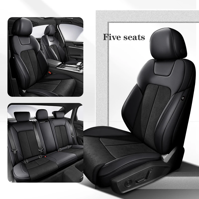 Custom Leather+Suede All Inclusive Car Seat Cover 100% For Peugeot 207 2004 2006 2012 Auto Accsesories Interior Protector 자동차용품