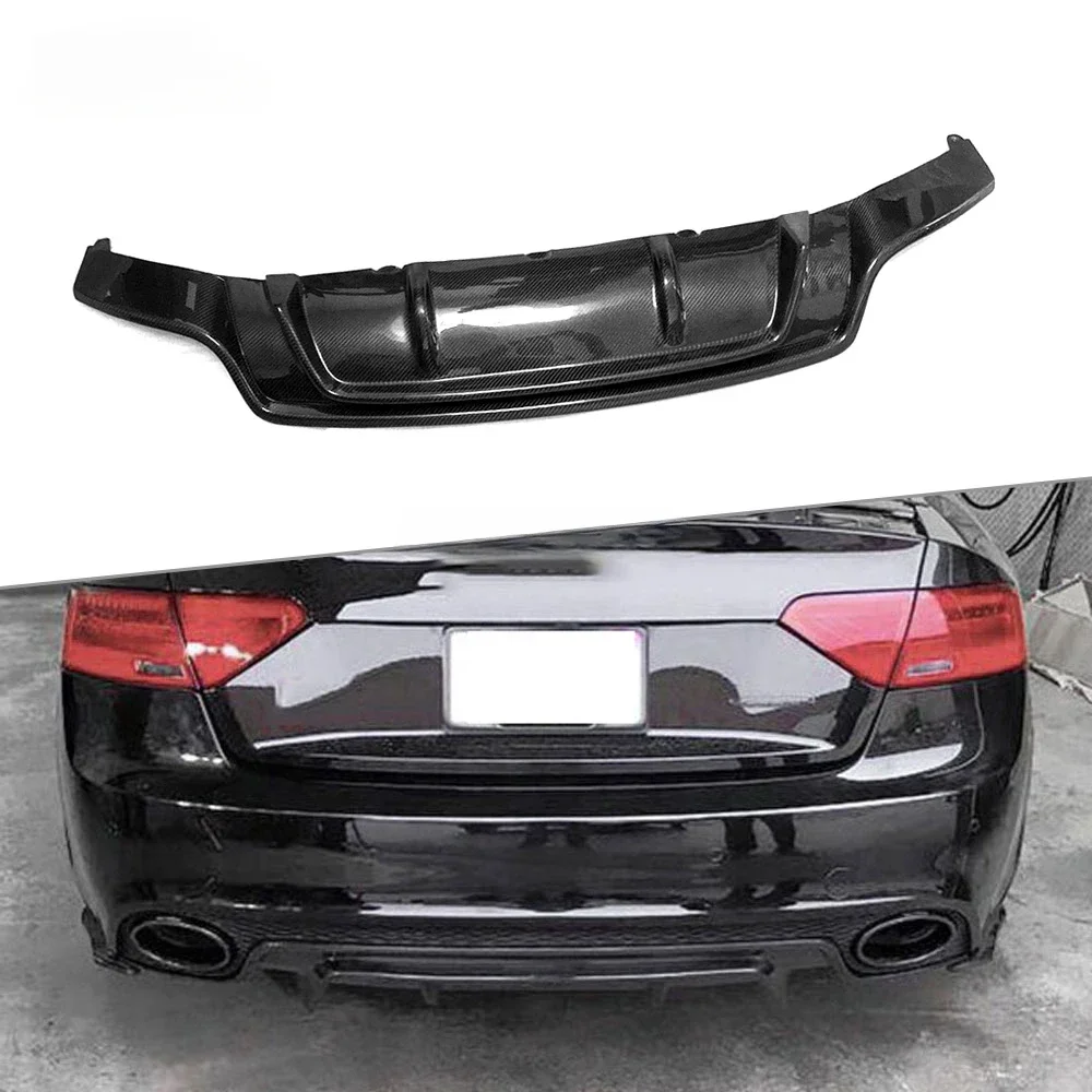 

Carbon Fiber Rear Diffuser Lip Spoiler for Audi RS5 2012-2016 Rear Lip Bumper Protector Car Styling