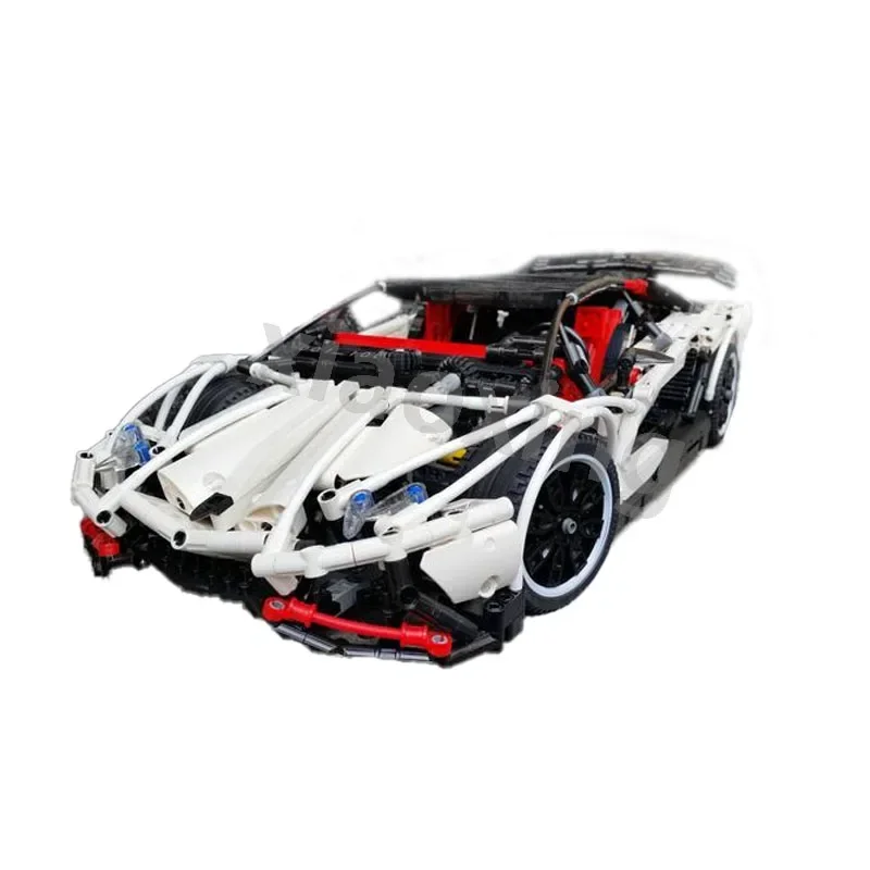 새로운 MOC-2695 슈퍼 스포츠카 레이싱 2581 pcs 정적 LP 720-4 성인 DIY 맞춤형 빌딩 블록 장난감 어린이 교육 선물