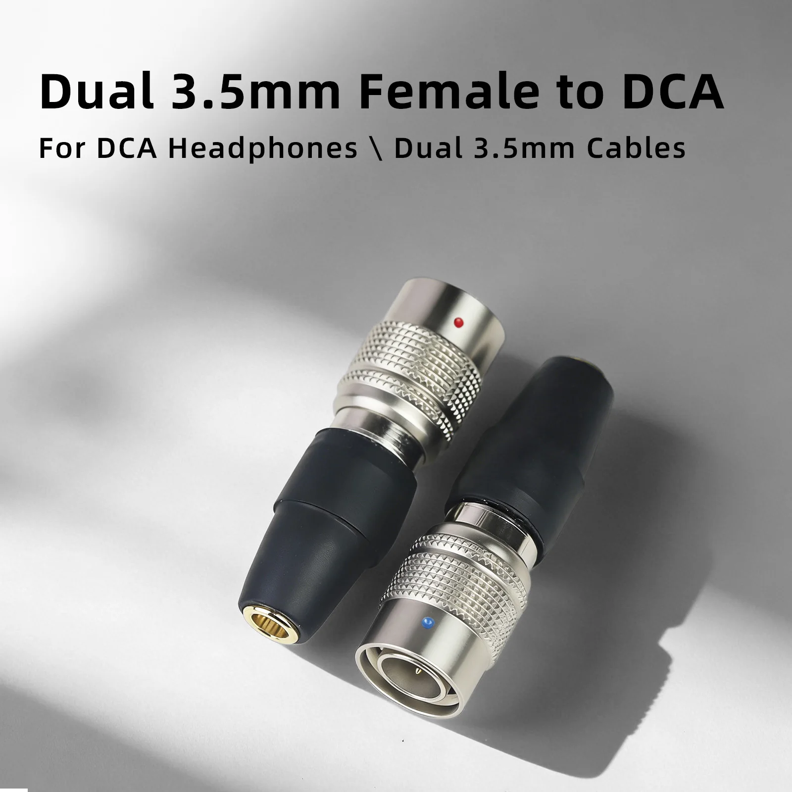 OKCSC Headphone Adapter DCA Male to Dual 3.5mm Feamle Connector for DCA Aeon 2/DCA Ether 2/DCA Ether C Flow/Stealth/Expanse/Aeon