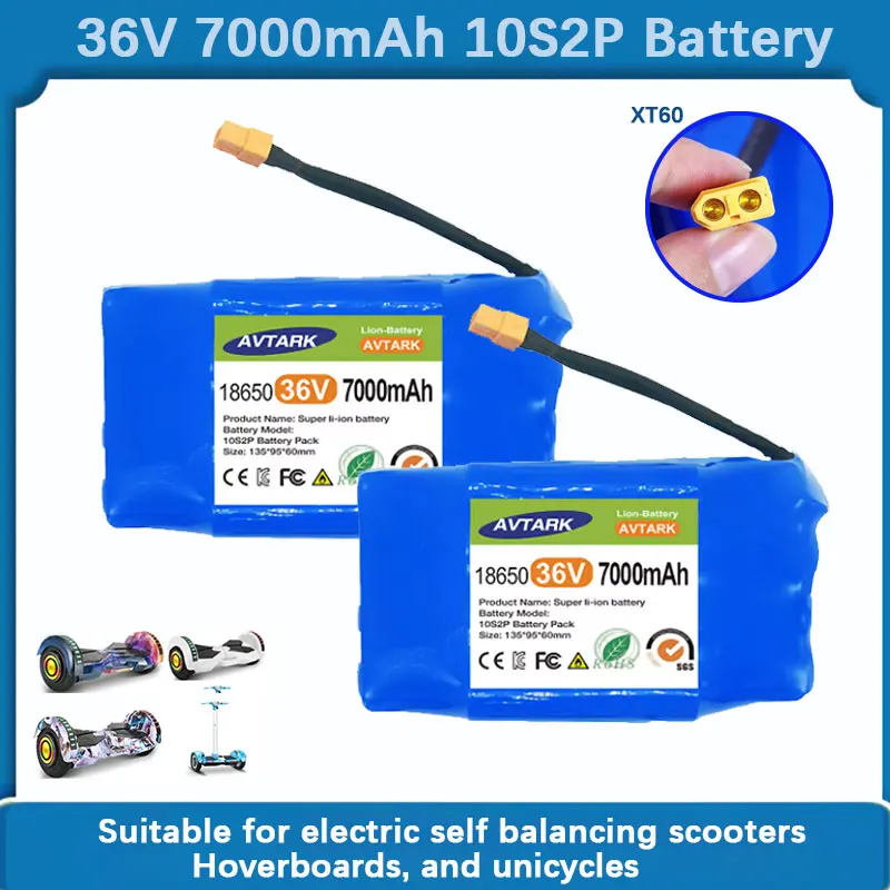 

36V 10S2P universal battery | 4000mAh, suitable for self balancing scooters/hoverboards/unicycles, with 800+charging cycles