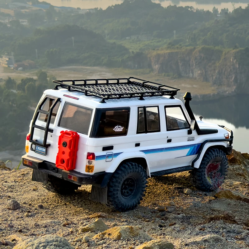 Rgt novo ex86190 1/10 4wd simulação elétrica modelo de carro de escalada rc veículo de controle remoto lc76 veículo off-road menino brinquedo presentes