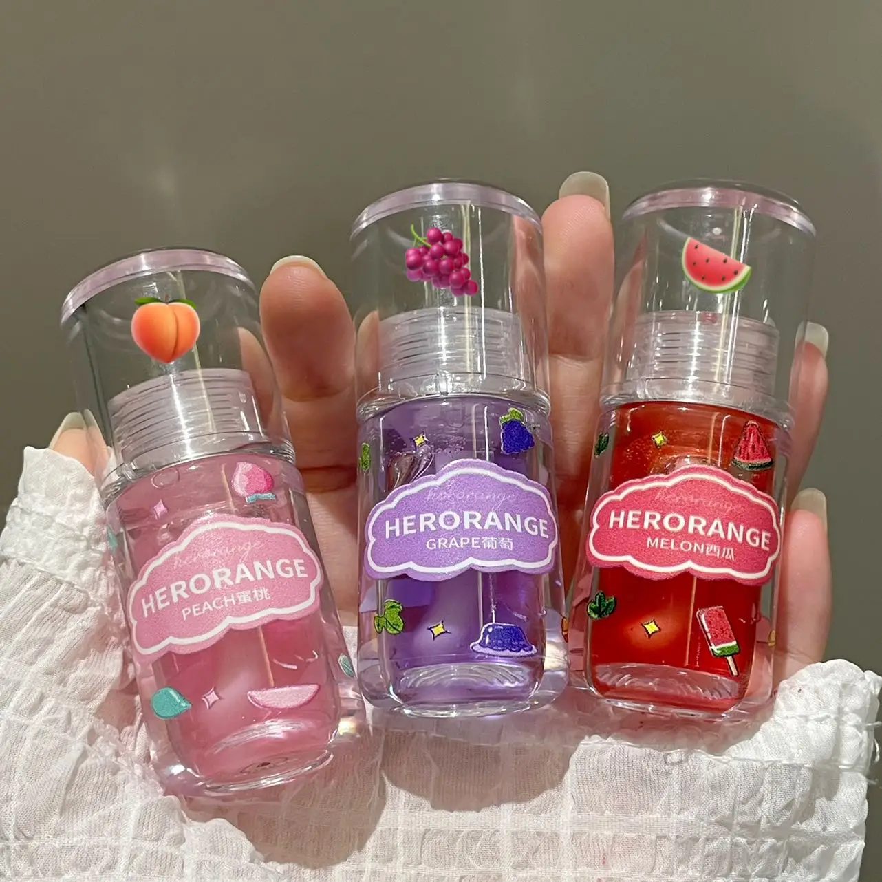 ملمع شفاه HERORANGE HR450 يقلل من الجفاف، ويقلل من خطوط الشفاه، ويوفر ملمع شفاه مرطبًا وشفافًا