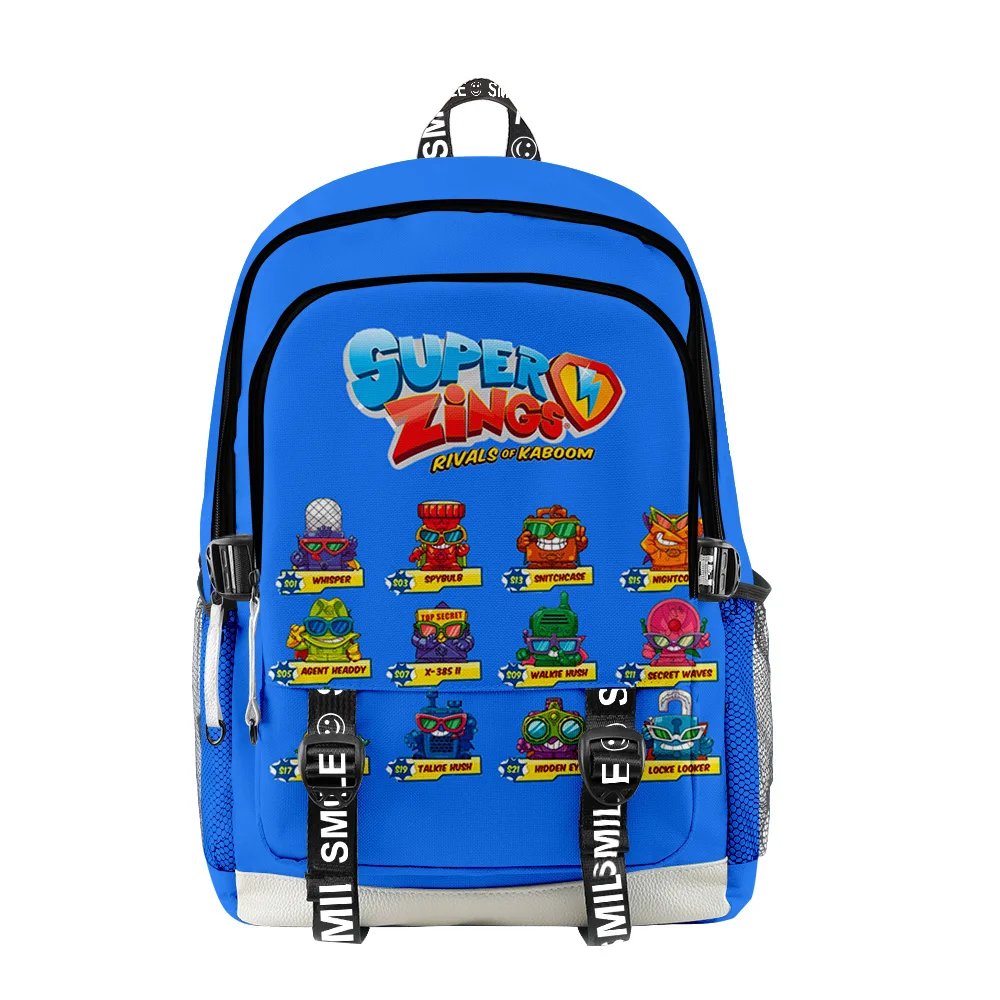 

Harajuku Popular Funny Superzings 3D Print Student School Bags Unisex Oxford Waterproof Notebook multifunction Travel Backpacks