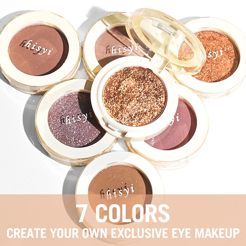 Fard à paupières scintillant, mat et paillettes, simple, mélange à pigments élevés, facile pour les yeux et le visage, multi-apparence, longue durée, imperméable, Noël et hiver