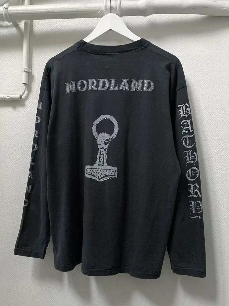 

Winter Fashion Casual Comfortable Streetwear Unisex Oversized Clothes Y2K Harajuku Retro Niche Long Sleeve Print Letter Tops