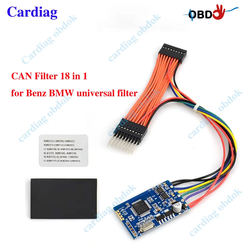 

CAN Filter 18 In 1 for MB for Benz for BMW Universal Filter for W222/W205/W447/204/W212/E(W207)/W246 Hight Quality Tools