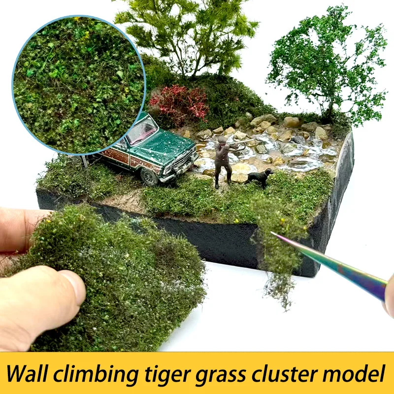محاكاة الأرض شجيرة الحديقة نموذج أطقم بناء جدار العشب العنقودية اللبلاب المواد ديوراما التبعي #1