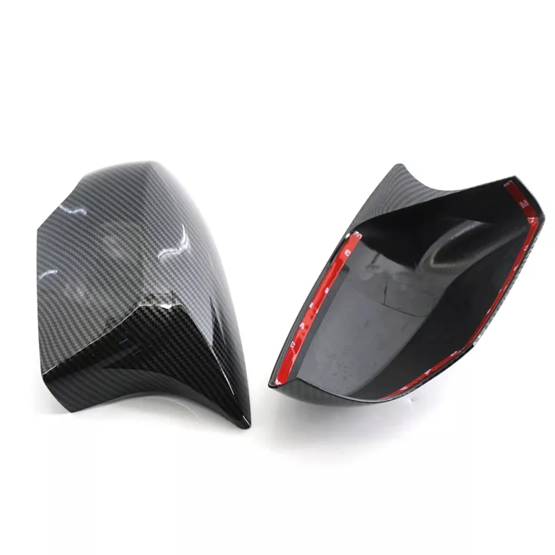

L+R Rearview Mirror Cover Shell Stickers For Subaru Forester 14-18 Carbon Fiber