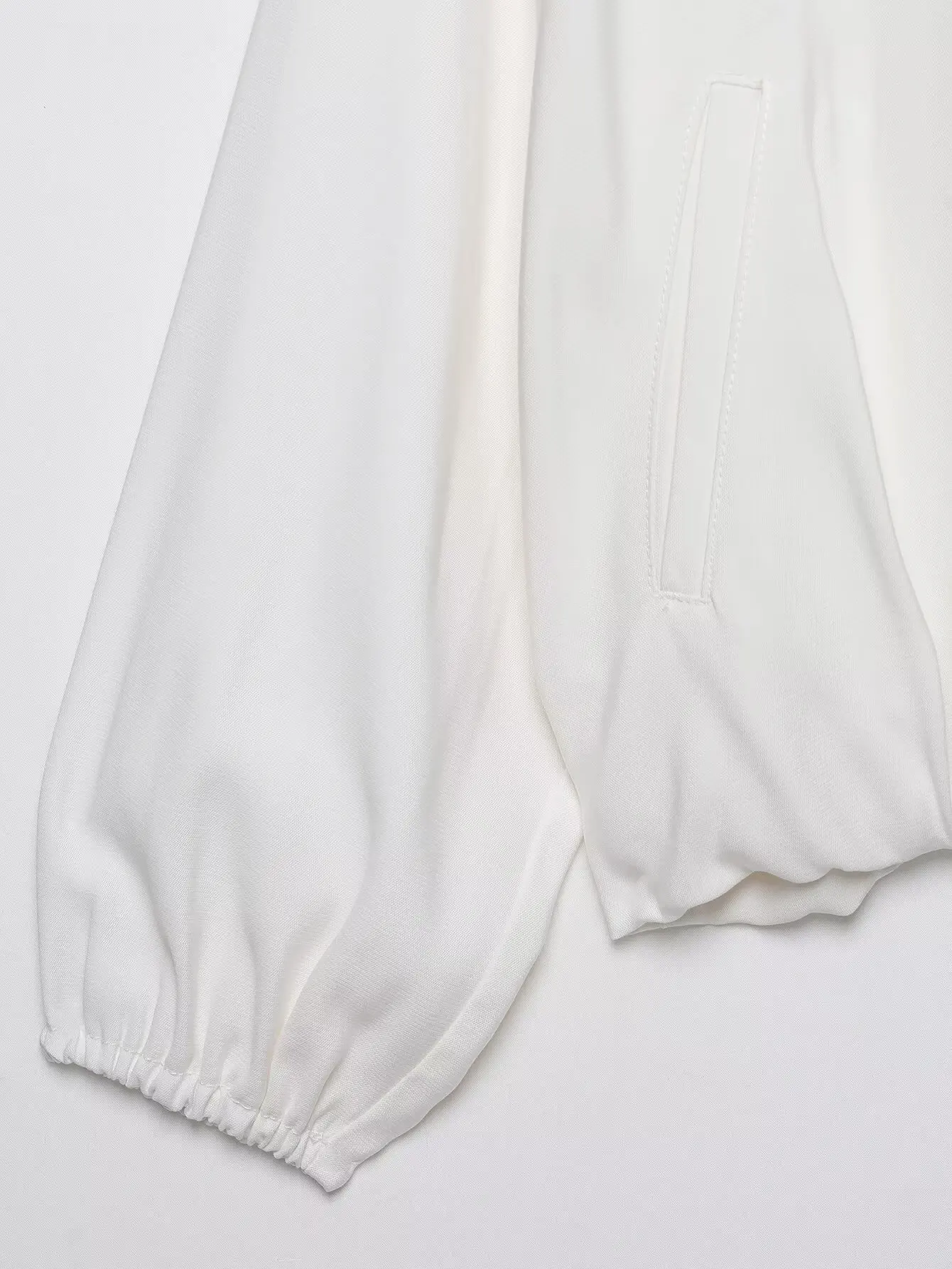 TFMLN Damen Casual Weißer Mantel Langarm Stehkragen Einreihig Locker Geschnittener Mantel 2026 Neue Herbstmode Schicke Streetjacke für Damen – Detail 5