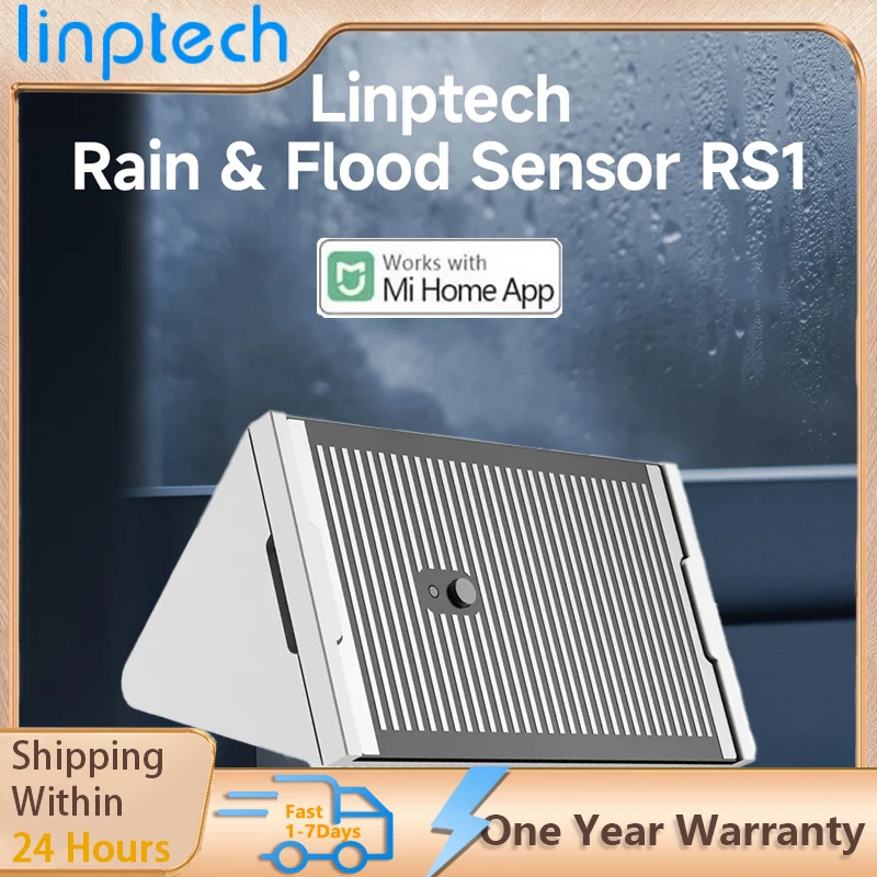 

Датчик утечки воды Linptech RS1, детектор дождя, Bluetooth IPX7, детектор дождя для домашней безопасности, работает с приложением Mi Home