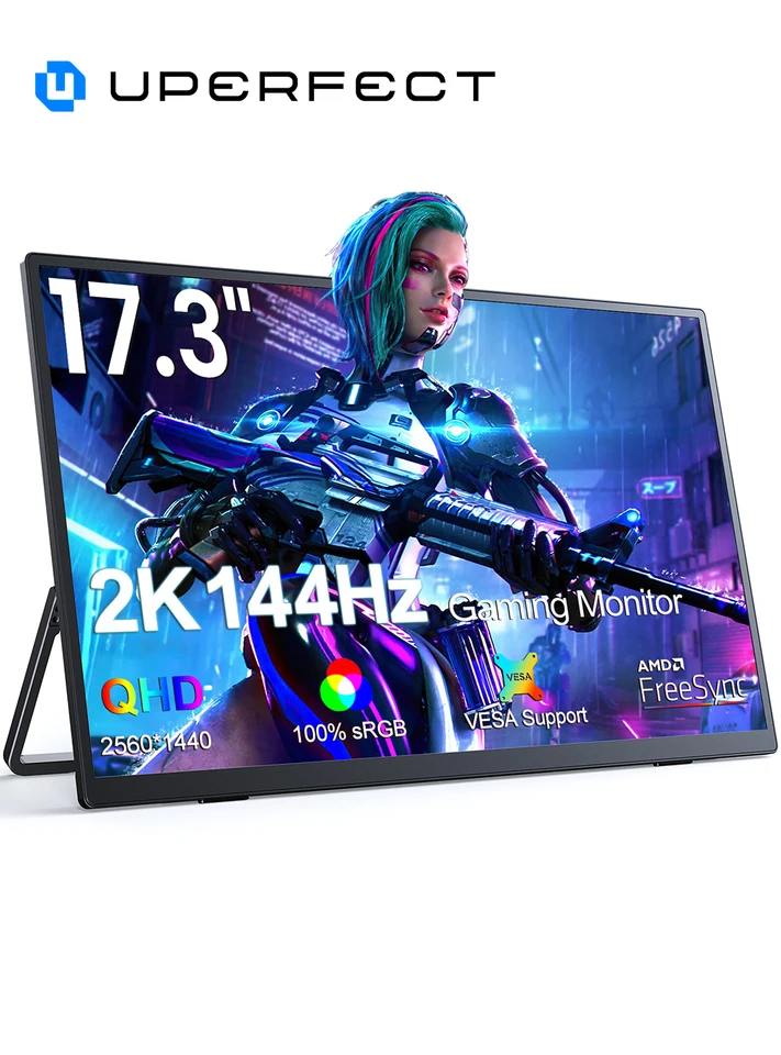 17.3 2K 144Hz Portable Gaming Monitor IPS HDR400