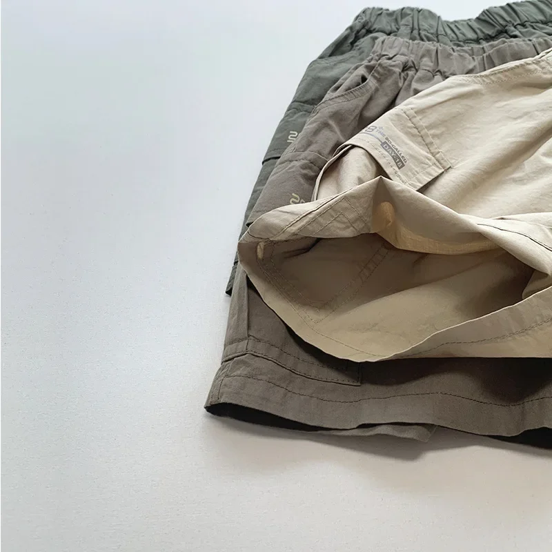 2025 صيف جديد الأطفال السراويل القطن الفتيات رقيقة السراويل غير رسمية الصلبة طفل الفتيان فضفاضة تنوعا البضائع السراويل الاطفال الملابس #4