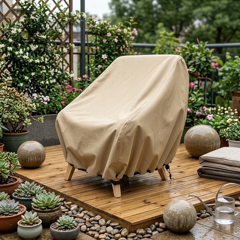 Waterproof Patio Chair Cover Outdoor Lounge Deep Seat Single Lawn Chair Cover Fits Up To 35W X 35D X 34H Inches Furniture Covers