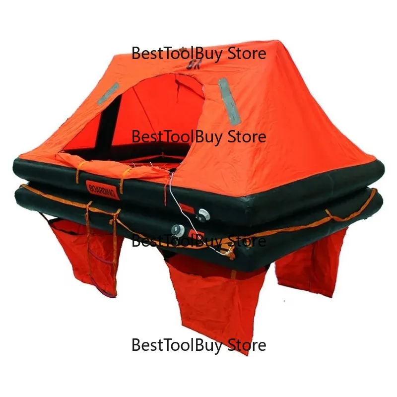 

Custom Marine Survival Open Reversible Rafts Inflatable Life Raft with 25 10 Person Liferaft