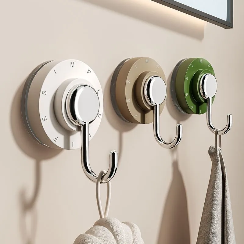 

Пластиковый крючок на присоске, прочный вакуумный бесшовный крючок для хранения без перфорации, бытовая ванная комната, кухня, дверь, клейкий крючок для ванной комнаты ZG376