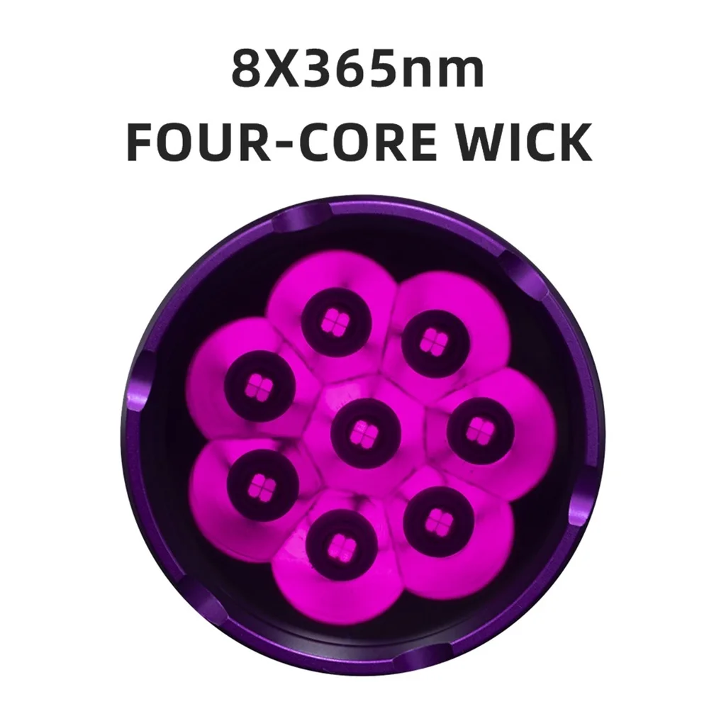 High Power 160W UV Flashlight Blacklight Cat Dog Urine Stain Tinea Ore Money Scorpion Marker Powerful Rechargeable UV Torch Lamp