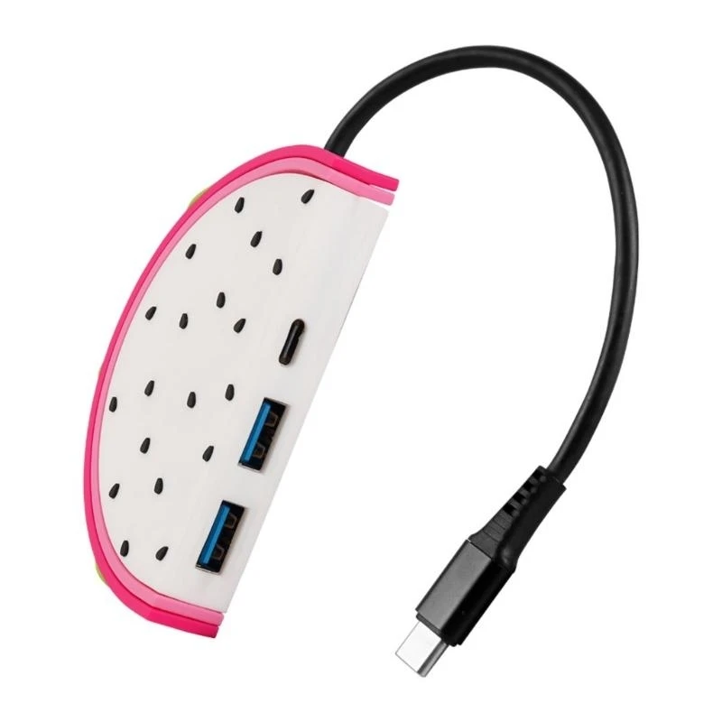 Mężczyzna typu C do 2x USB3.0+Typ Cewery Multiports Desktop Adapter