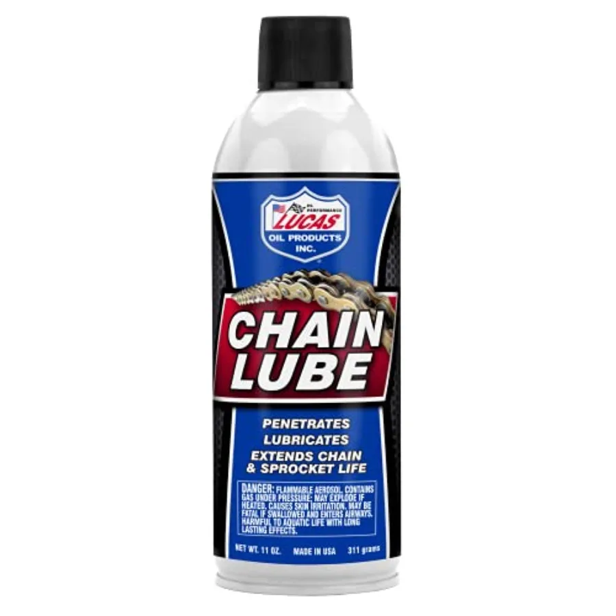 

Lucas Oil 10393-12PK Aerosol Penetrant/Chain Lube - 11 oz. Pack of 12 for Heavy-Duty Lubrication and Rust Prevention in Automot
