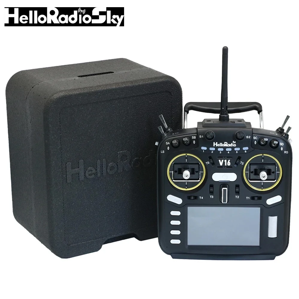 HelloRadio V16 /V16 pro /V16 Max ELRS /4-In-1 Multi EDGETX Hall Gimbals Remote Controller for Drones And RC Models