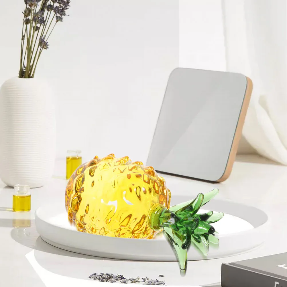 

3 Pcs Handmade Pineapple Statue Fruit Decorative Home Accessories Coconut Sculpture Figure Office