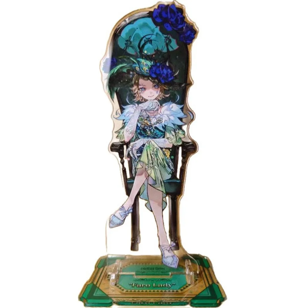 Game Identity V Standee Figure Evelyn More and Fire Investigator Halloween High Aesthetic Acrylic Standing Model Plaque Keychain
