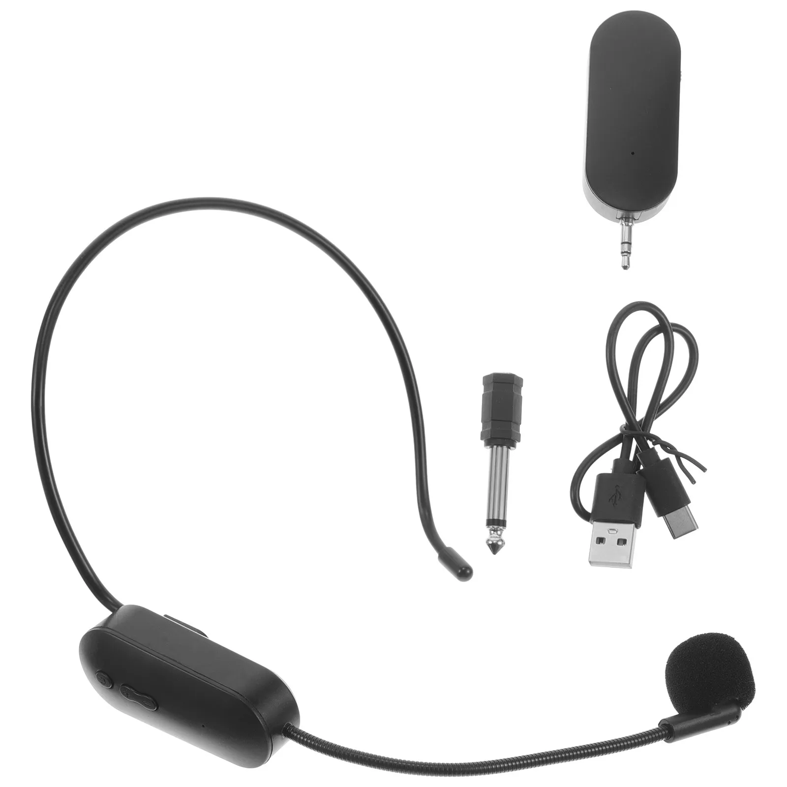1Set Wireless Headset Microphone for Teaching Microphone Clear Sound Amplifier for Public Speaking