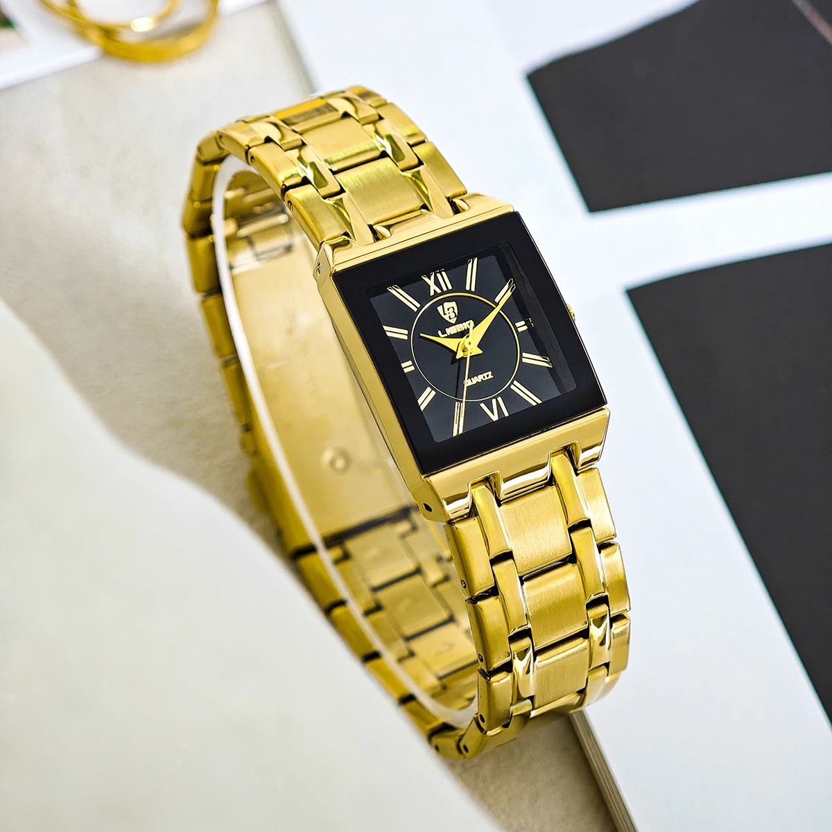 LIEBIG Lady Business Classic Waterproof Quartz Wristwatches Fashion Women's Watches Ladies Elegant Stainless Steel Strap Watch