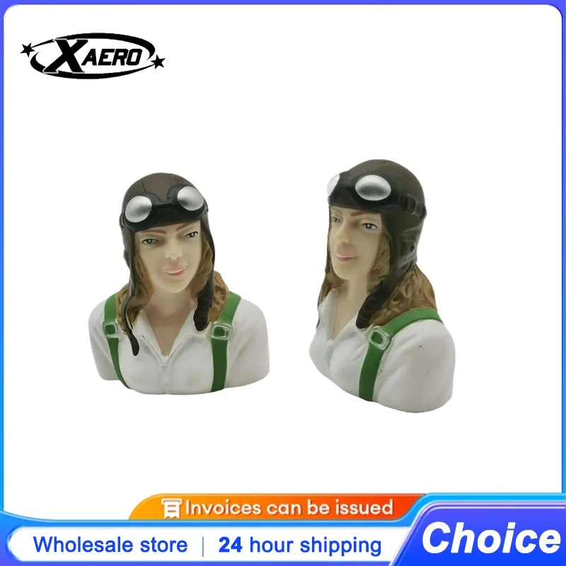 

XAERO 1/6 Scale Female Pilot Figure with Glasses, White, for RC Airplane Helicopter, Hobby Model Toy Accessories