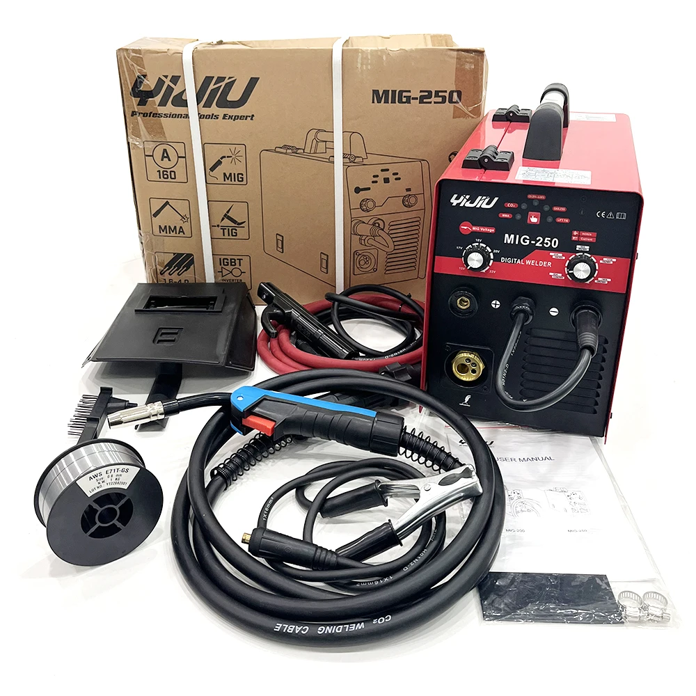 

YIJIU MIG-160DG High Quality DC Motor 220V New Digital MMA/TIG/MIG 3 in 1 Inverter Arc Welder