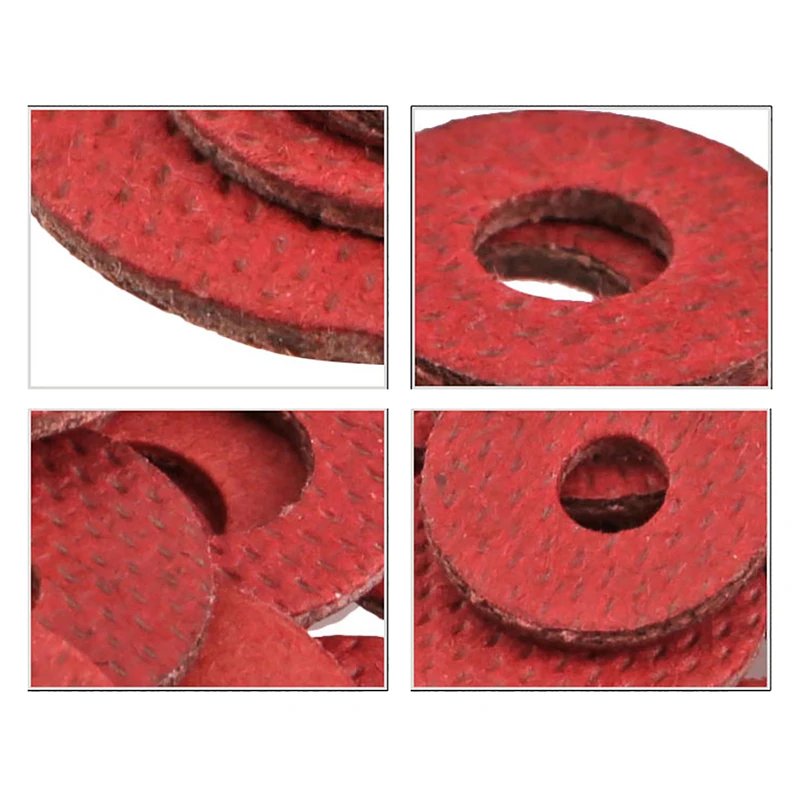100/500 Pz M2.5 M3 M4 M5 M6 M8 Acciaio Rosso Fibra di Carta Isolante Rondella Piatta Isolamento Pianura Guarnizione Anello Meson
