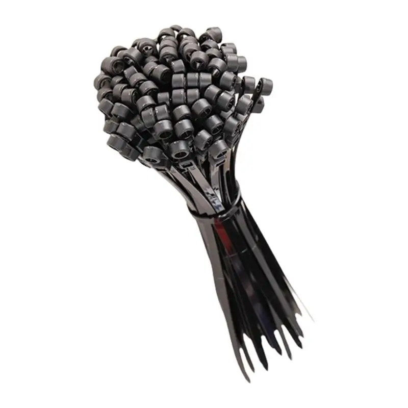 

652F 100Pcs Wire Management Cable Ties Strong Wire Tie Wraps Thick Nylon Wire Ties for Indoor and Outdoor Easy to Use