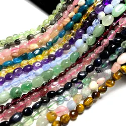 5-8mm Irregular Iregular Natural Stone Beads Garnet Citrine Amethyst Labradorite for Jewelry Making Diy Bracelet Necklace 15''