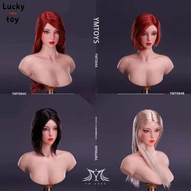 YMTOYS 1/6 skala kobiece figurki azjatycka rzeźba głowy YMT084 dla 12 cali Tbl Ph JIAOU ciało żołnierz lalki zabawki