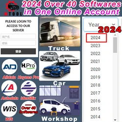 2024 Account Online per dati automatici di Auto dati Alldata tutti i dati USA Haynes PRO WIS Service Box Software di riparazione dell'officina di identificazione