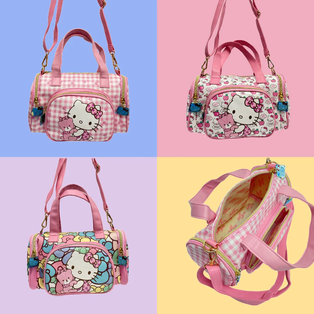 Hello Kitty Kawaii Sanrio Cartoon Anime torba torebki dziecięce dziecięce torby na ramię moda modne dziewczyny torba do przechowywania torba