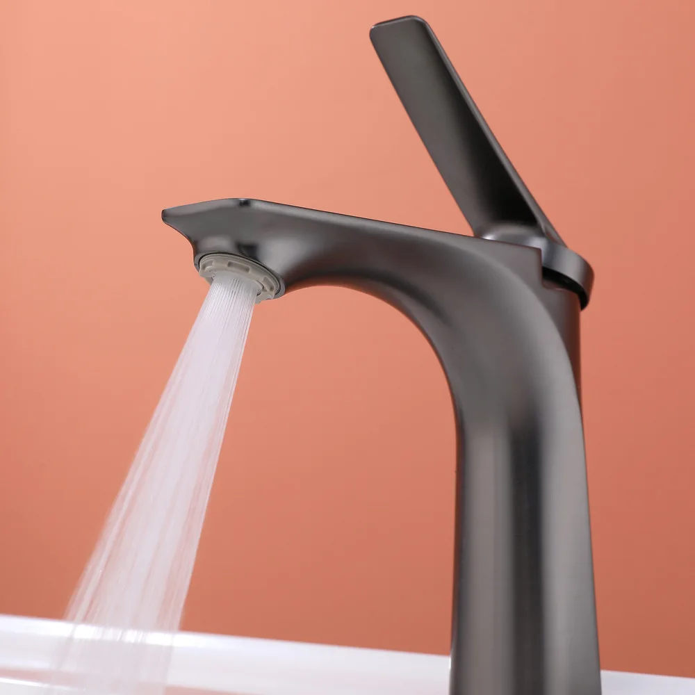 

Water-plated washbasin faucet, splash-proof countertop basin sink, light luxury household faucet