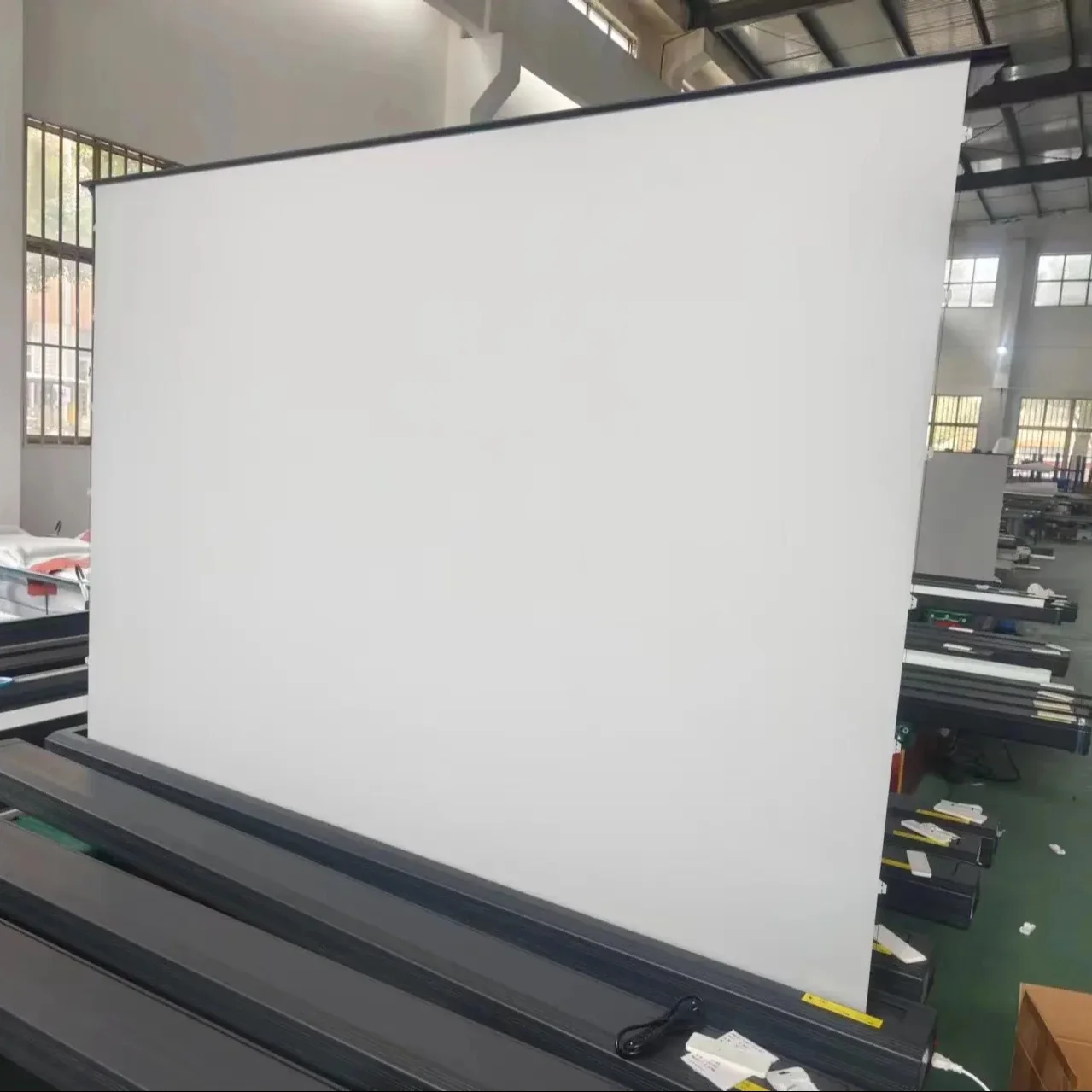 

120 Inch Motorized Electric Projector Screen Ust Alr Roll Up Pet Crystal Screen Projection Screens with electronic