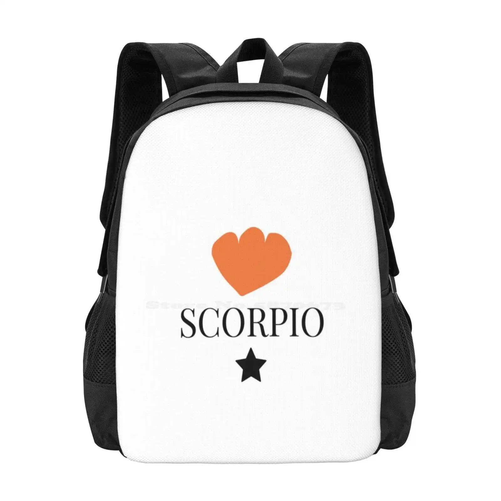 Scorpio Astrology Design Hot Sale Schoolbag Backpack Fashion Bags Scorpio Astrology Star