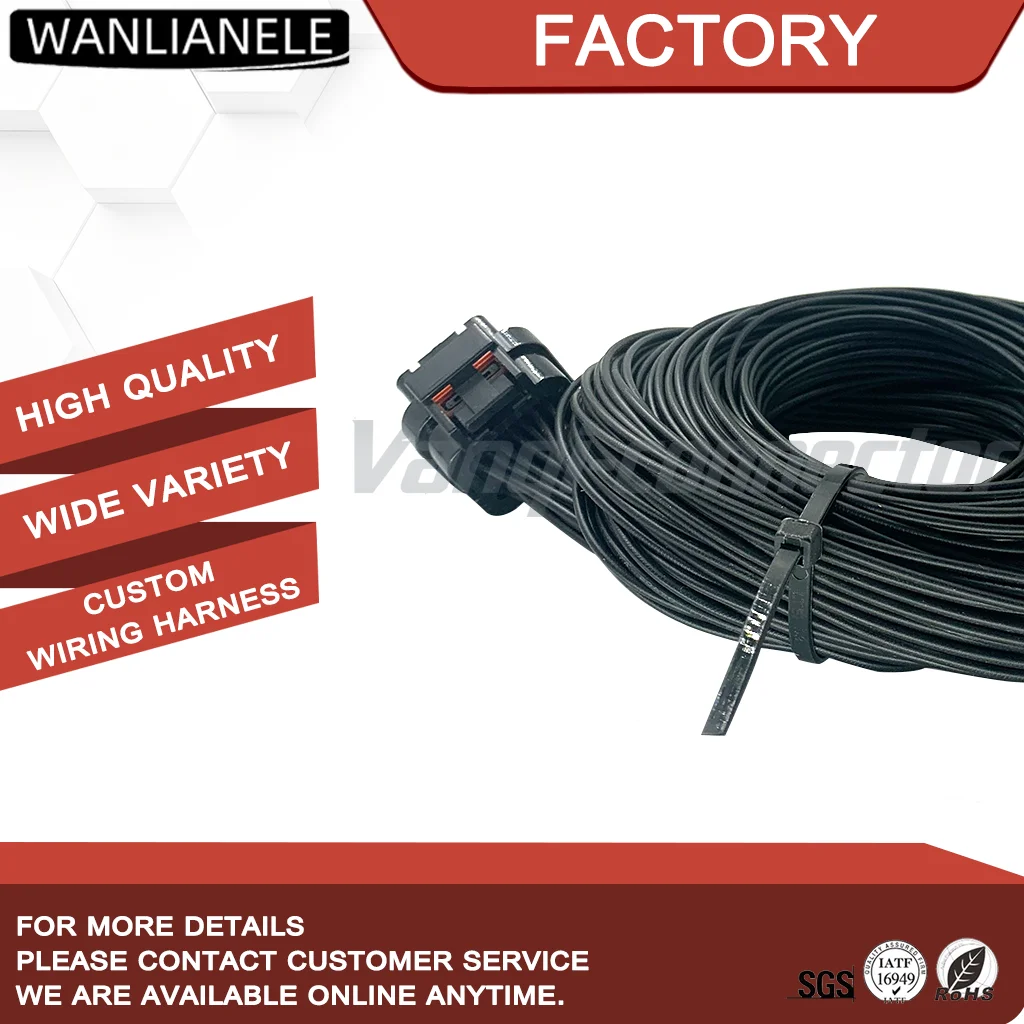 50set 3-1437290-7 26Pin 3mm Pitch Sealed Automotive Connector Female Housing Black 4Row Car Plug