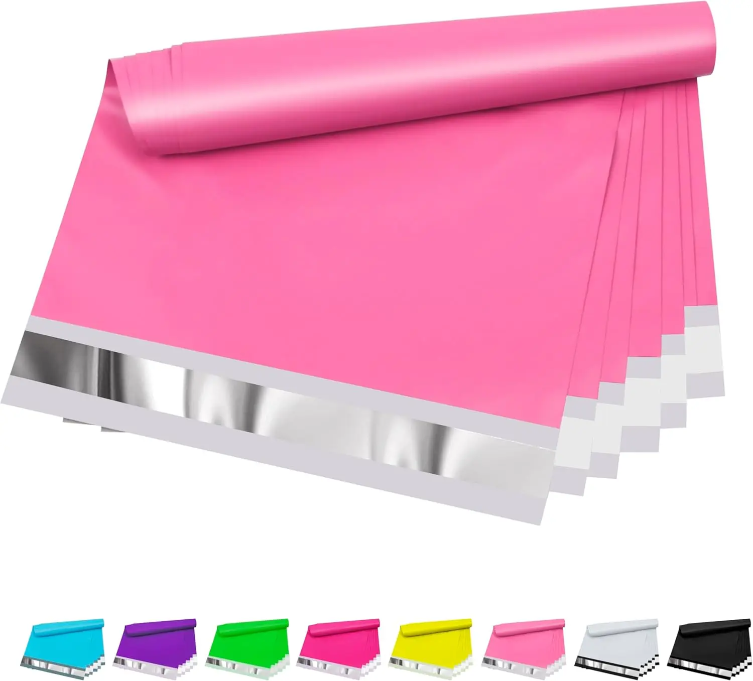 

Pink Poly Mailers 9x12 Inch 100 Pack - Waterproof, Tear Resistant, Self-Sealing Shipping Envelopes for Small Business