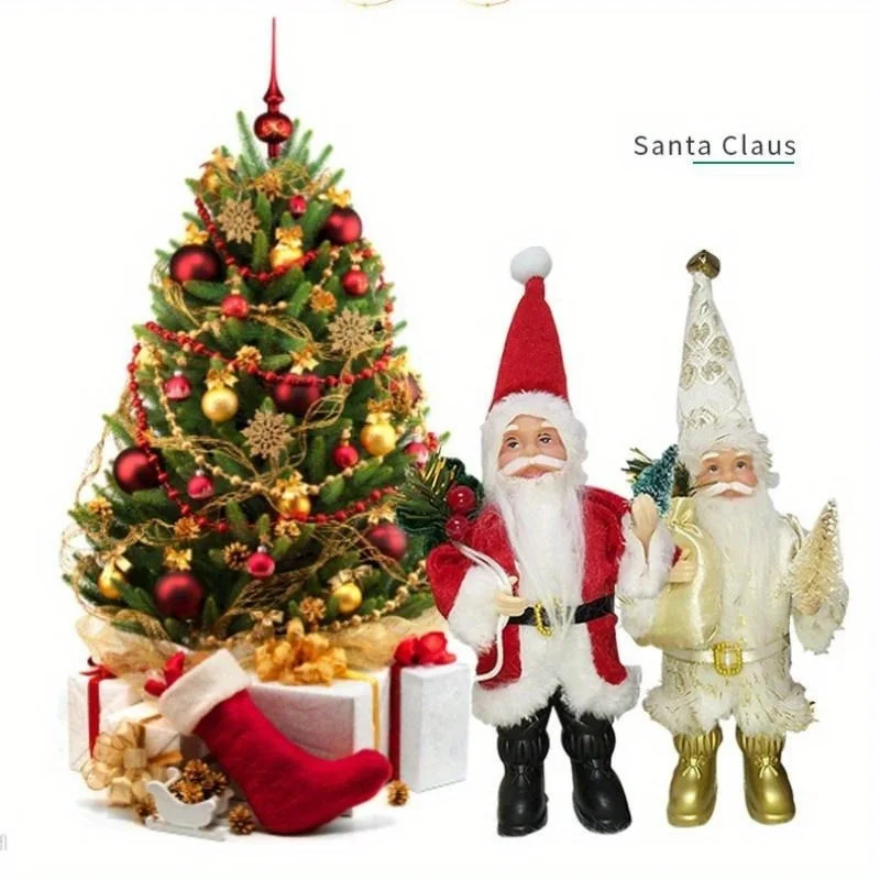 1pc Santa Claus Standing Posture Christmas Tree Pendants Figurines Christmas Party New Year DIY Decoration