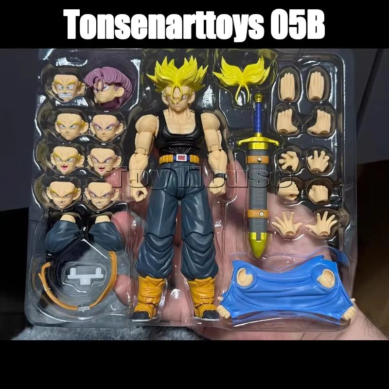 Republish Tonsenarttoys 05a/05b Tonsen Arttoys Kamione Dragon Ball Z Super Saiyan Ssj Ssj2 Trunks Action Figures Model Toys Gift