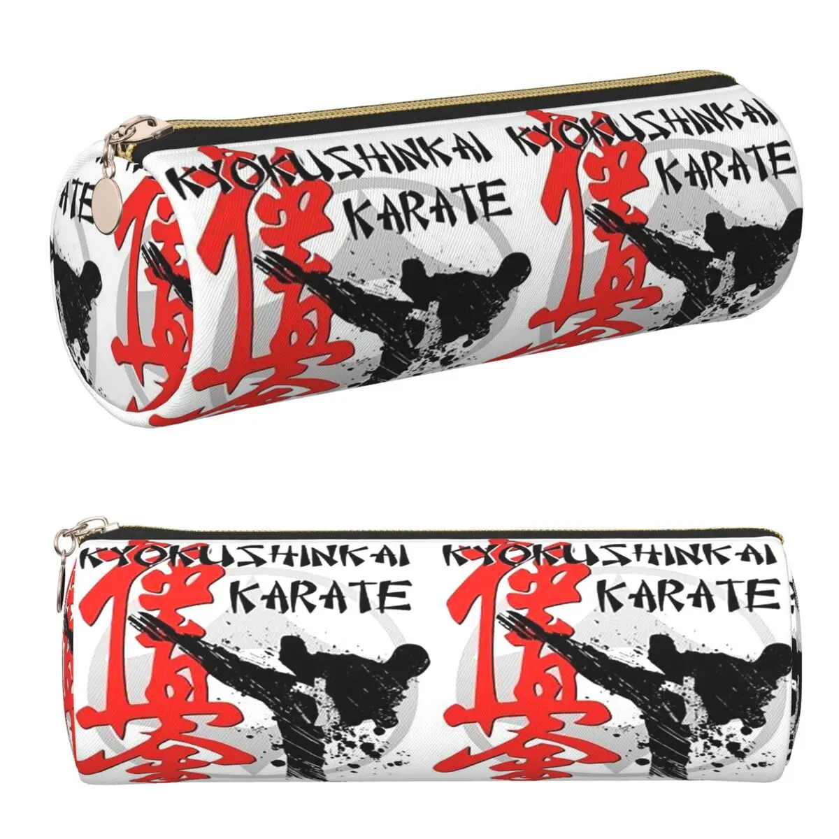 Kyokushin Karate Bushido Values Federmäppchen, Federtasche, zylindrische Stiftbox, Federtasche für Kinder, Schule