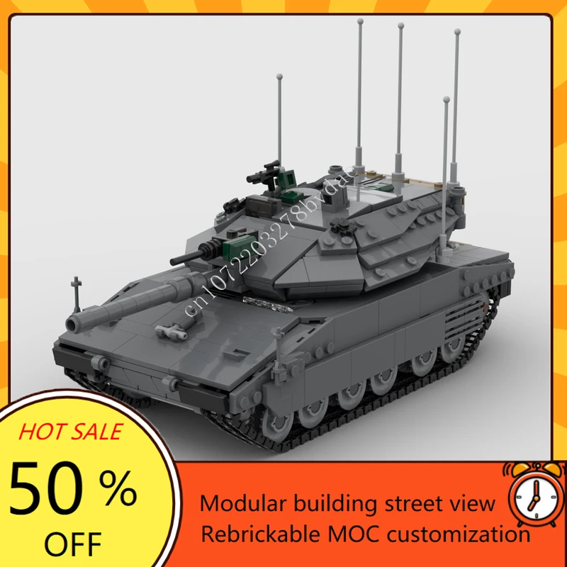 

1044 шт. MOC WW2 военная серия Merkava mk.4 B разрушитель бронеавтомобиль модель на заказ пазлы DIY сборка игрушки подарок