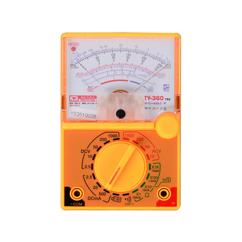 TY-360 AC/DC desktop mechanical multimeter for electricians TY360 pointer multimeter