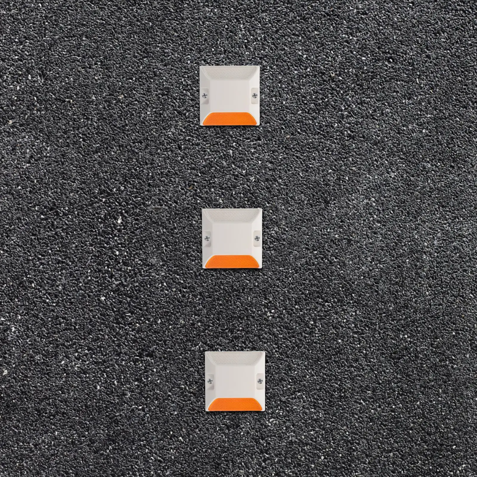 Marqueurs réfléchissants en plastique pour pointes de route, Installation facile, signalisation de sécurité, panneaux de signalisation, réflecteurs d'allée