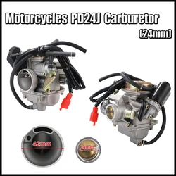 PD24J Motorcycle Carburetor 24mm 125cc 150cc For Honda GY6 ATV BAJAJ Go Kart Motorcycle Accessories