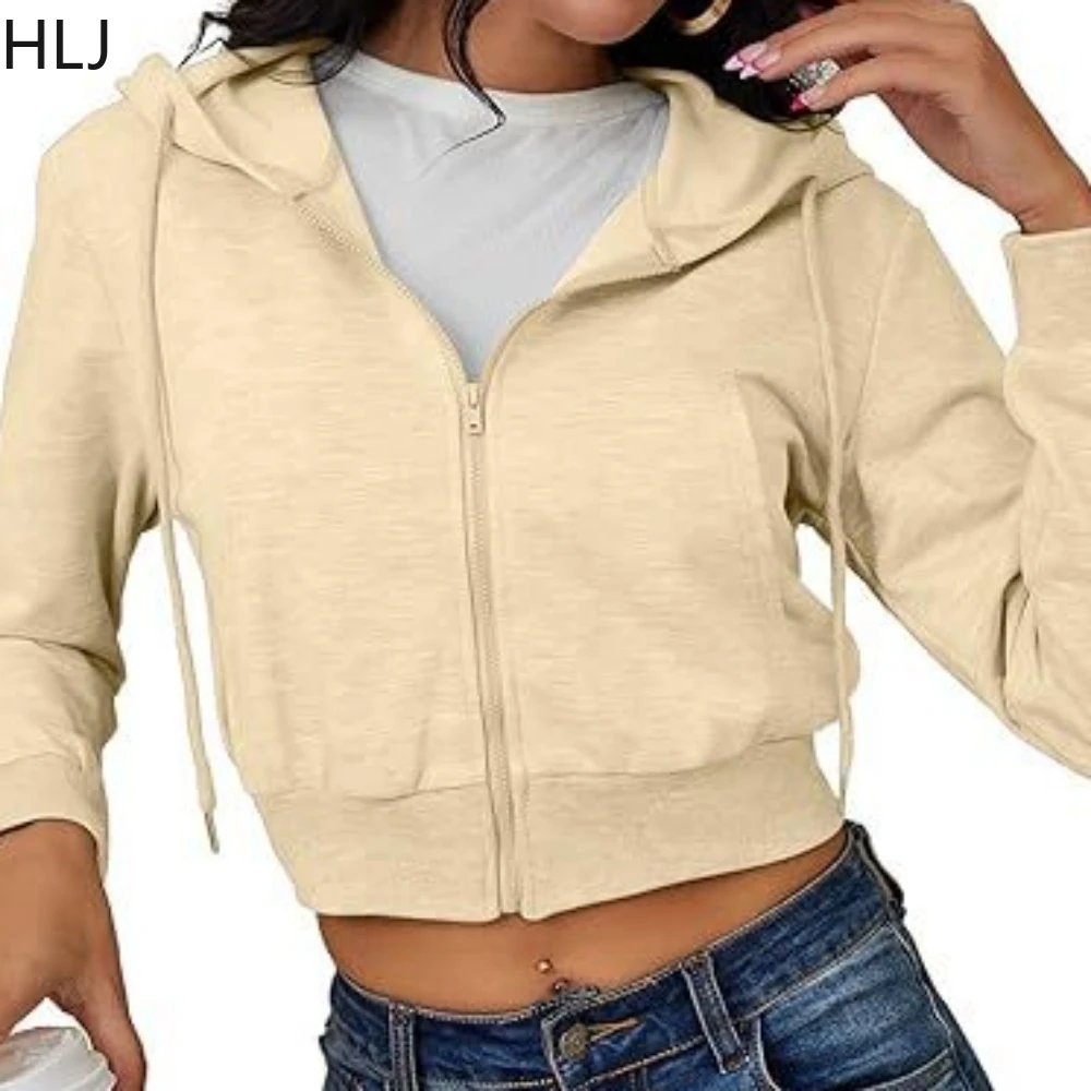 Hlj & gg moda y2k carta impressão denim shorts conjuntos de duas peças feminino com capuz manga longa colheita topo e shorts roupa feminina streetwear